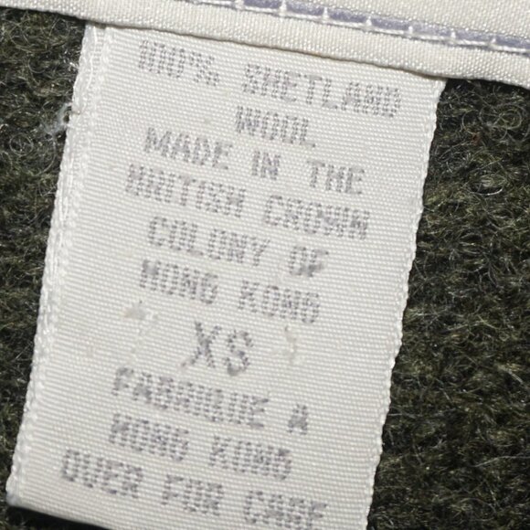 Vintage 90s Shetland Wool Boyfriend Knit Sweater XS - Picture 4 of 6